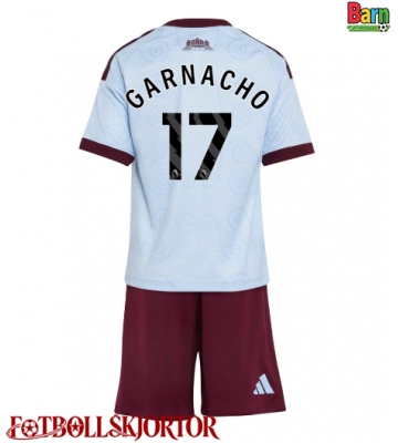 Aston Villa Alejandro Garnacho #17 Tredje Kläder Barn 2026-27 Kortärmad (+ Korta byxor)